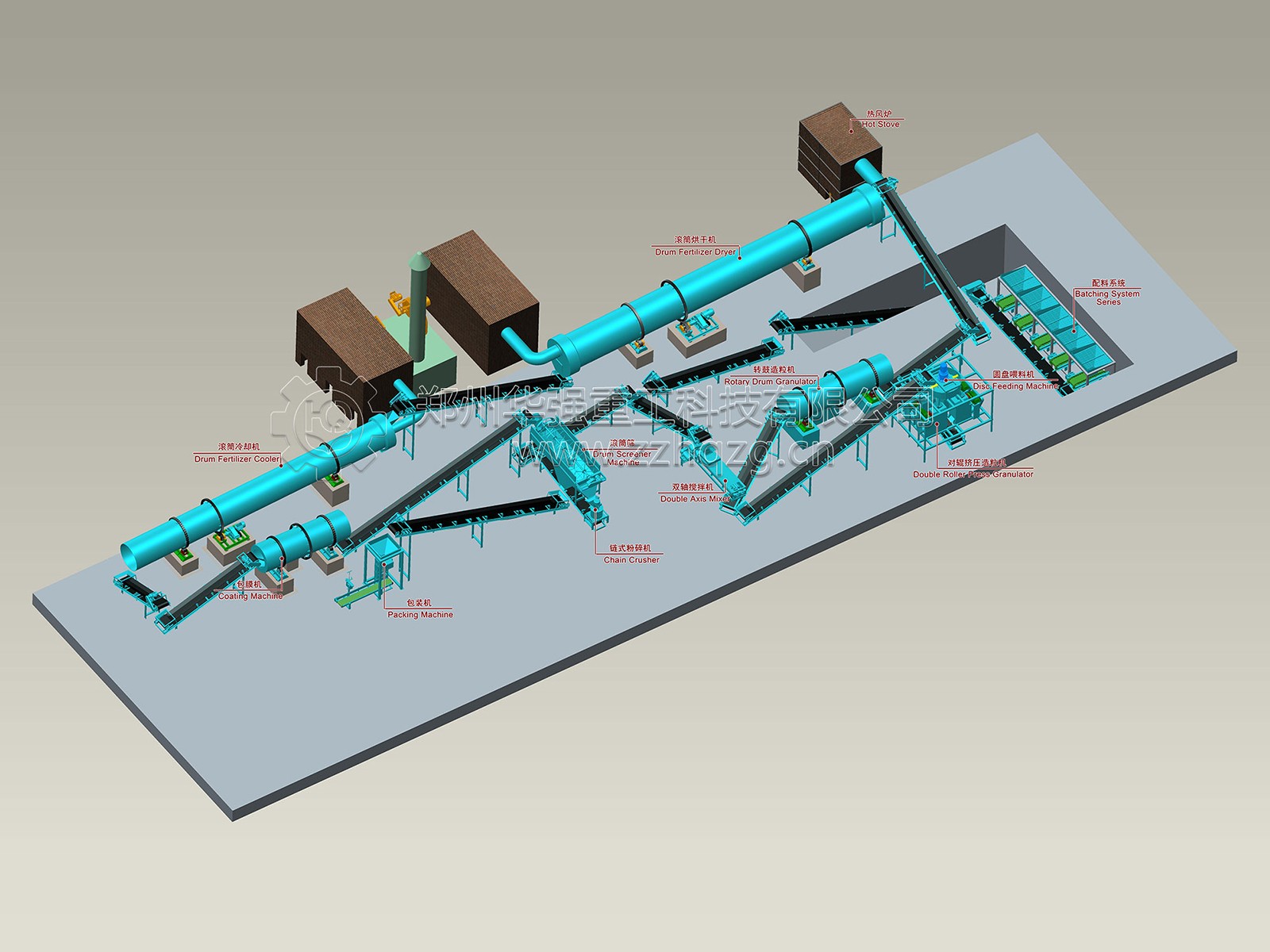 園林廢渣有機肥生產(chǎn)線